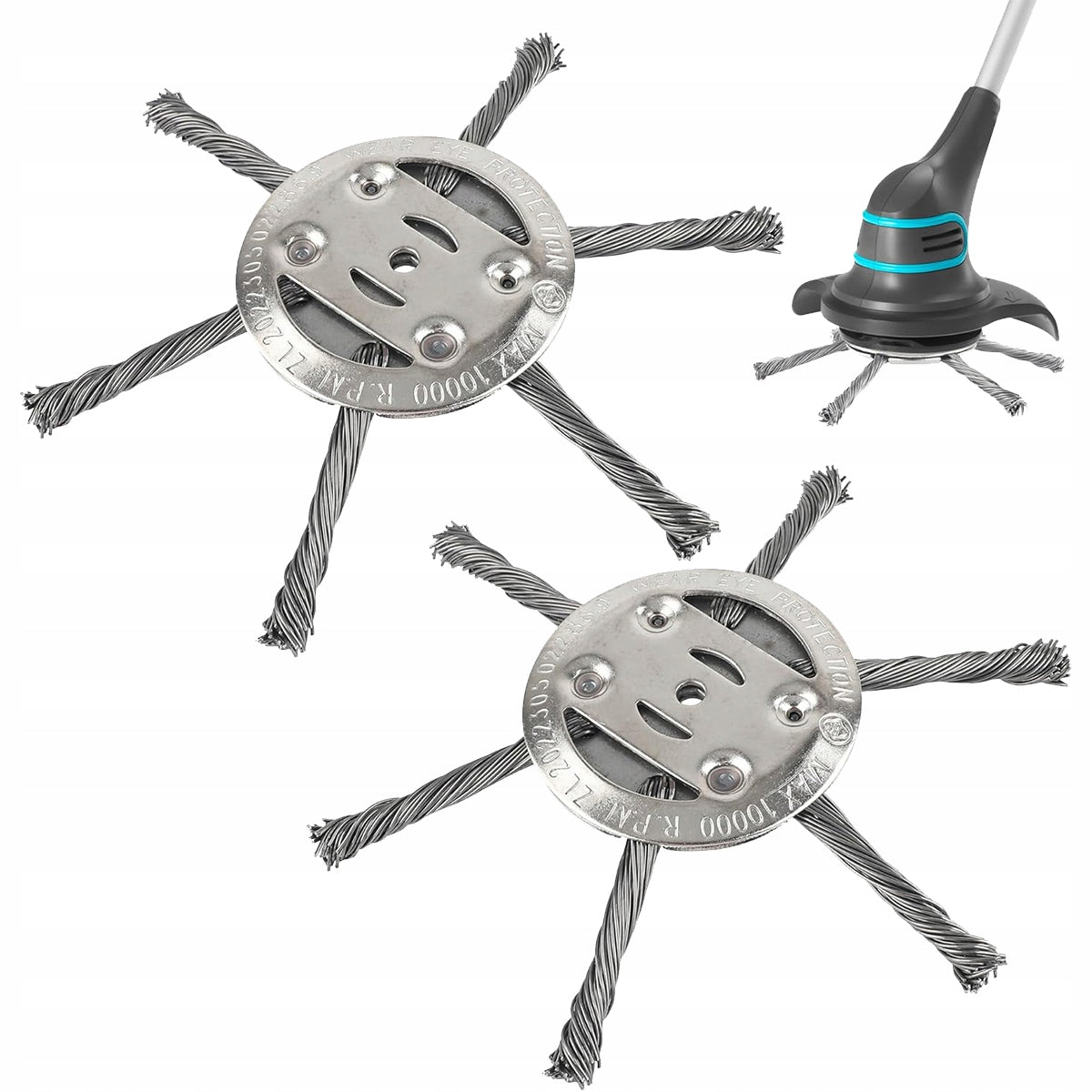 PAVING STONE CLEANING BRUSHES FOR WIRE COMBUSTION SCYTHE Length 0.15 m