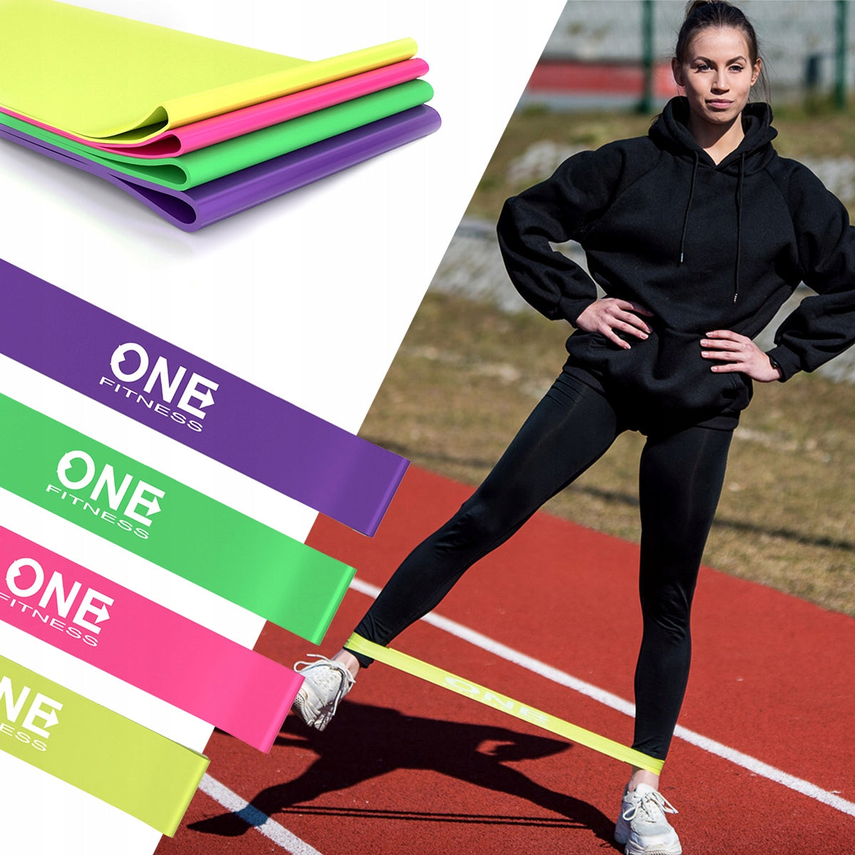PBF SET04 SET OF EXERCISE RUBBERS ONE FITNESS Brand One Fitness