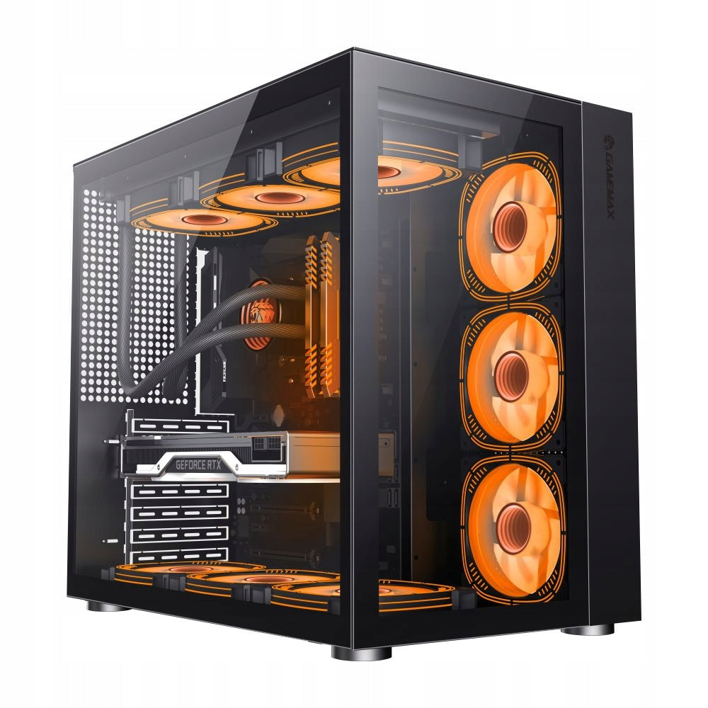 PC Enclosure GameMax Infinity BK - Midi-Tower, 2-chamber, tempered glass