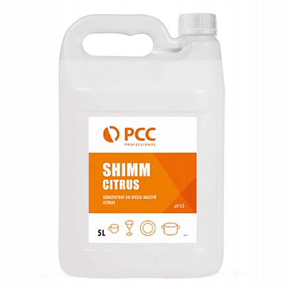 PCC Roko Professional SHIMM Concentrate Dishwashing Liquid Citrus 5L