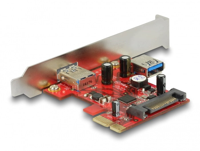 PCI Express card 1x external + USB 5 Gbps (USB 3.2 Gen 1) Delock 89273