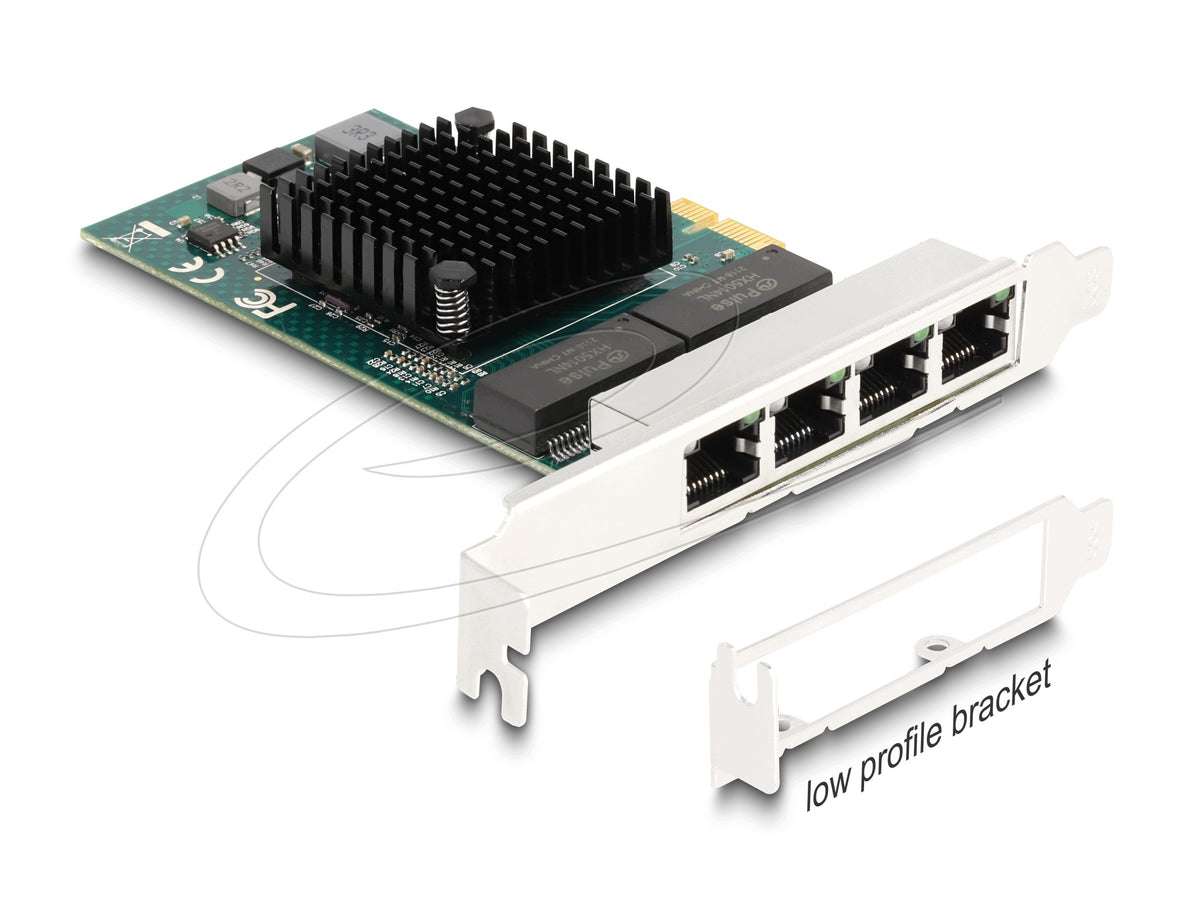 PCI Express x1 to 4x RJ45 Gigabit LAN Delock 88207