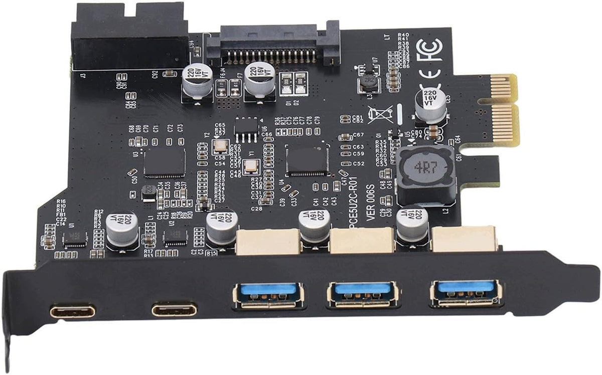 PCIE EXPANSION CARD TO USB 3.2 GEN 2 - 5 PORTS (3A+2C)