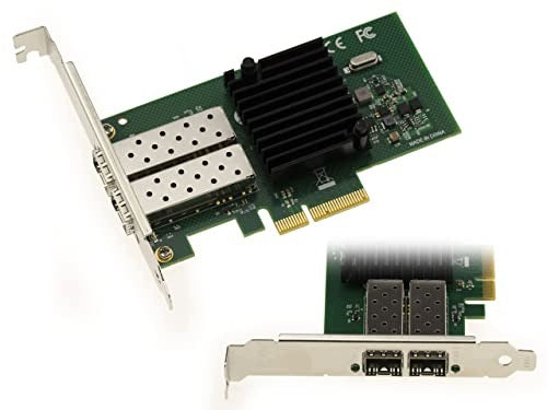 PCIE NETWORK CONTROLLER CARD 2 SFP FIBRE INTEL PORTS FOR SERVERS Manufacturer no brand