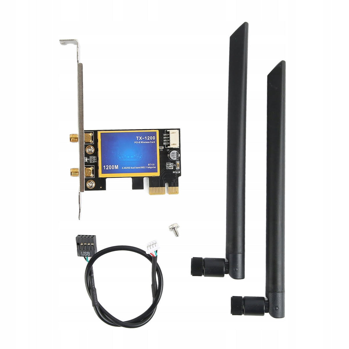 PCIE WIFI NETWORK CARD 1200 MB/S BLUETOOTH 4.0 DUAL BAND 2,4/5,0 GHZ