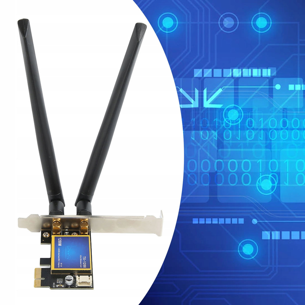 PCIE WIFI NETWORK CARD DUAL FREQUENCY 2.4/5G BLUETOOTH4.0 1200MBPS Packaging status original