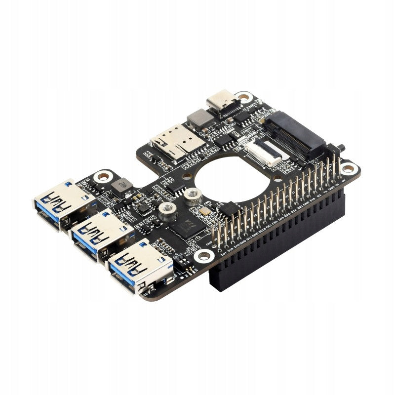 PCIe Adapter for GSM SIMCom Quectel 4G/5G and USB HAT+ for Raspberry Pi 5 Manufacturer WaveShare