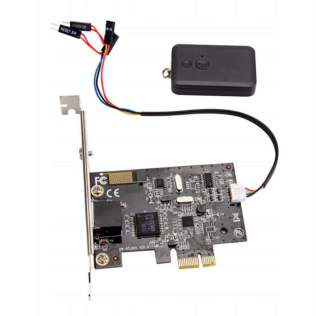PCIe Gigabit Controller Card Lan Adapter with Remote Switch