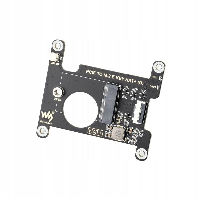 PCIe M.2 E KEY HAT+ (D) board for Raspberry Pi 5 Waveshare Manufacturer WaveShare