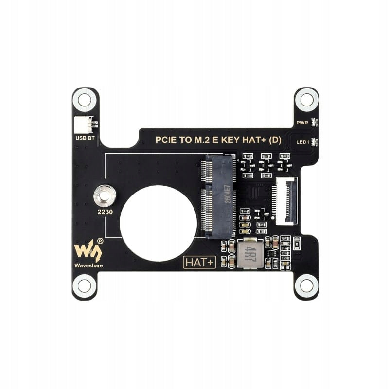 PCIe M.2 E KEY HAT+ (D) board for Raspberry Pi 5 Waveshare Packaging status original