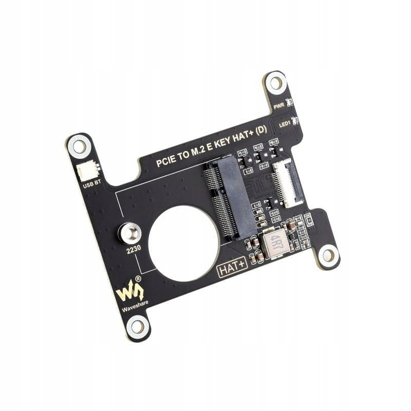 PCIe M.2 E KEY HAT+ (D) board for Raspberry Pi 5 Waveshare