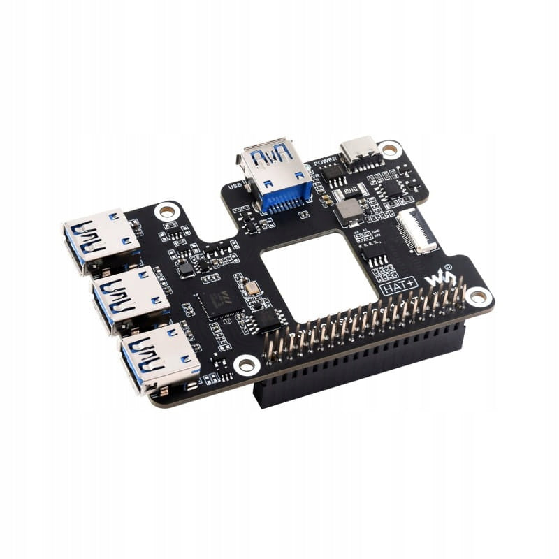 PCIe USB 3.2 Extension for Raspberry Pi 5, PCIe HUB to 4 x USB