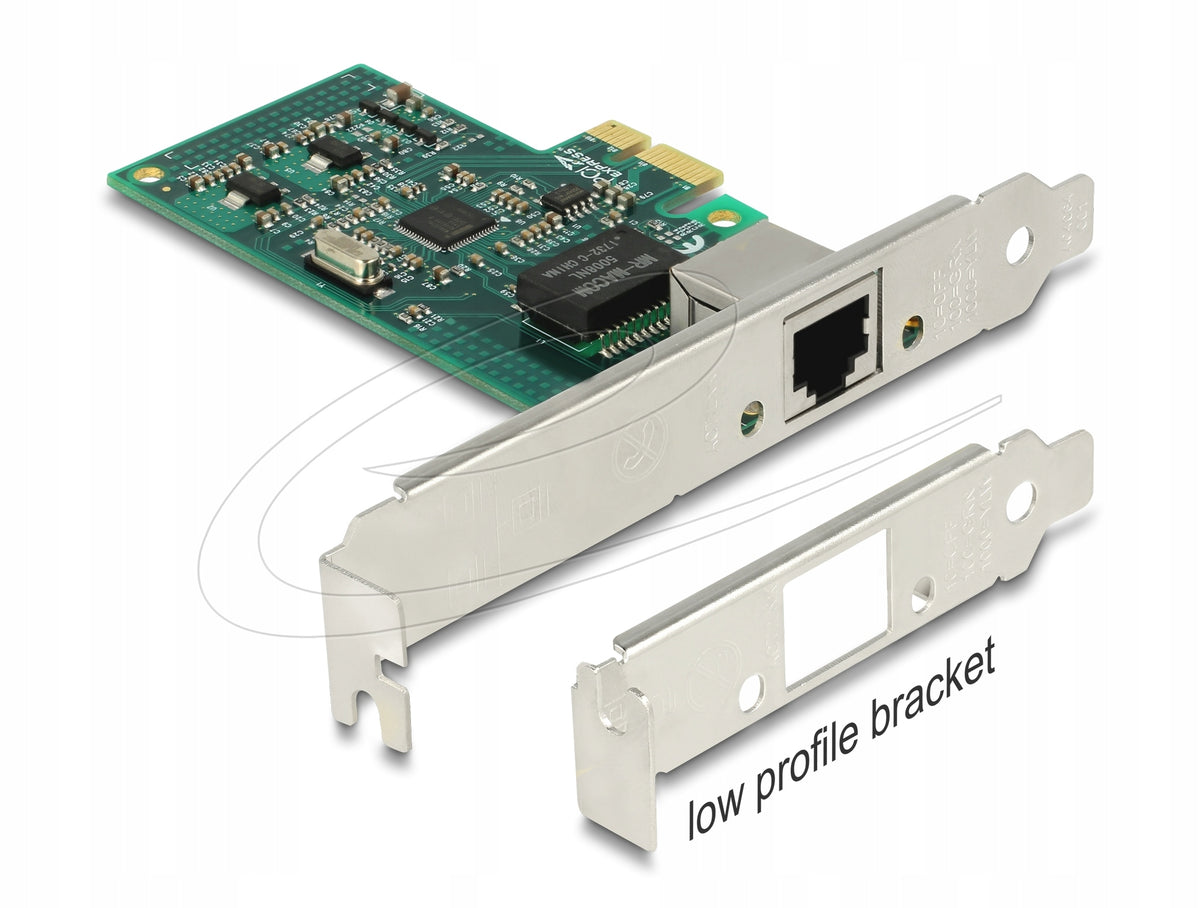 PCIe card 1x RJ45 Gigabit LAN Delock 89943