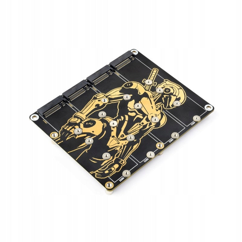 PCIe to 4 NVMe M.2 SSD Adapter for Raspberry Pi 5
