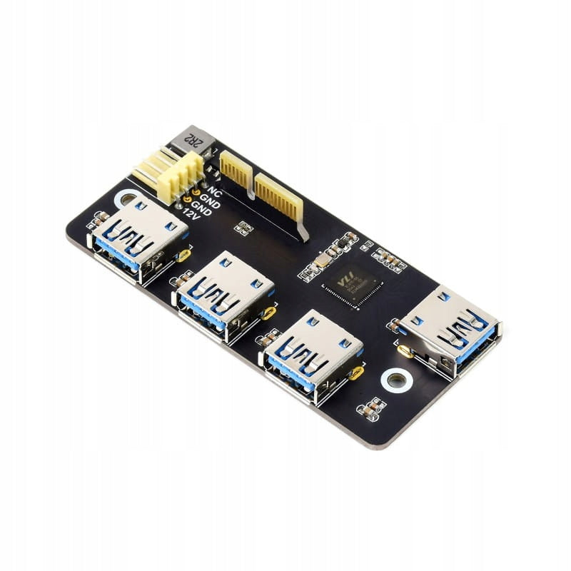 PCIe to 4x USB 3.2 Gen1 Adapter for Raspberry pi CM4 WaveShare 18899