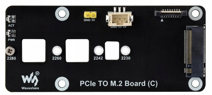 PCIe to M.2 adapter card module for Raspberry Pi 5 read/write Waveshare Packaging status original