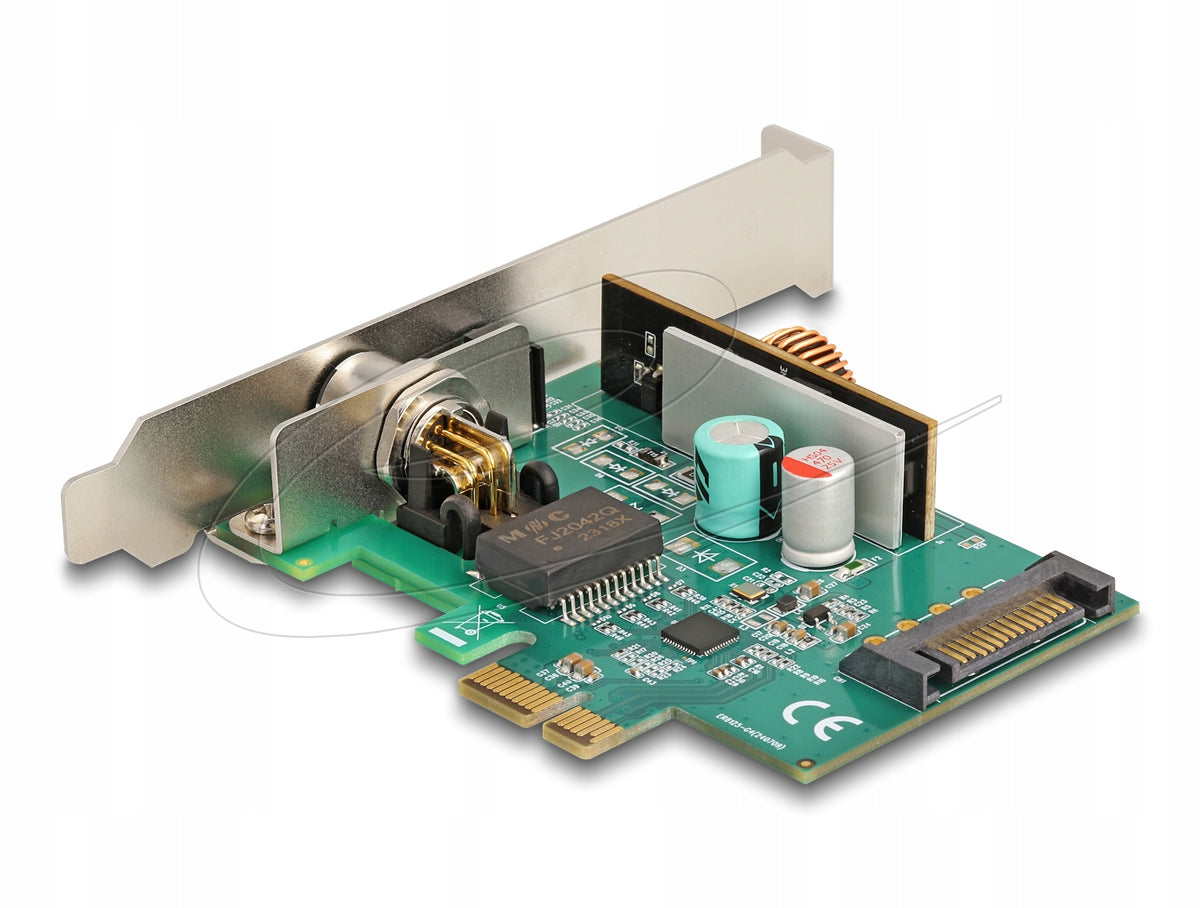 PCIe x1 1x M12 2,5 Gigabit LAN PoE+ Delock 90760 card Packaging status original