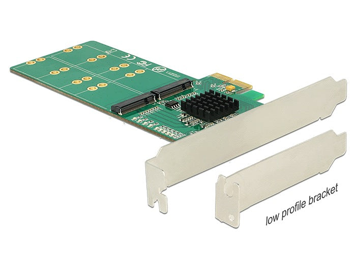 PCIe x2 4x M.2 Key B Low Profile Delock 89588 Packaging status original