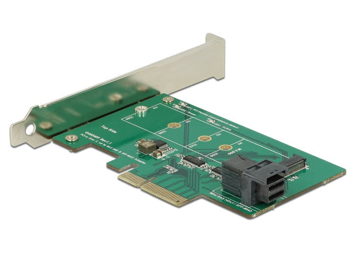 PCIe x4 1x NVMe M.2 PCIe + 1x NVMe SFF-8643 Low Profile Delock 89517 Manufacturer code Delock 89517