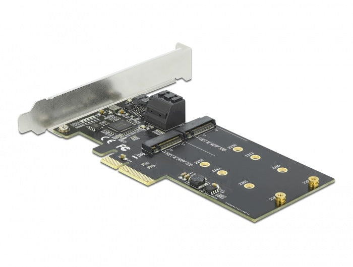 PCIe x4 3x SATA + 2x M.2 Key B Low Profile Delock 90499 Manufacturer code Delock 90499