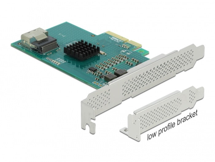 PCIe x4 4x SATA 6Gb/s RAID HyperDuo Low Profile Delock 89051 Manufacturer Delock