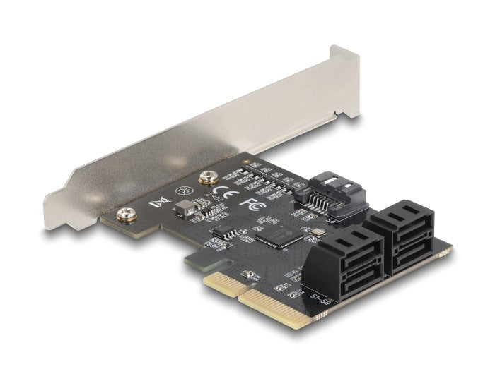 PCIe x4 card SATA 5-port controller Low Profile Delock 90890 Manufacturer code Delock 90890