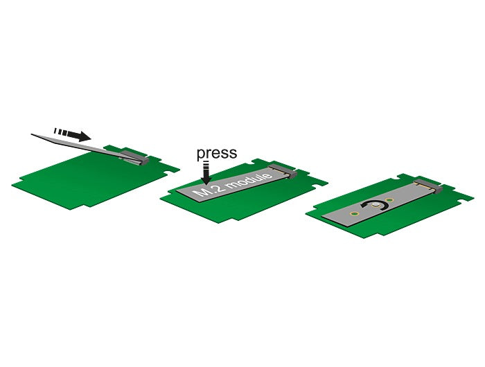 PCIe x4 to 1x NVMe M.2 Adapter Card Delock 89381 Manufacturer code 89381