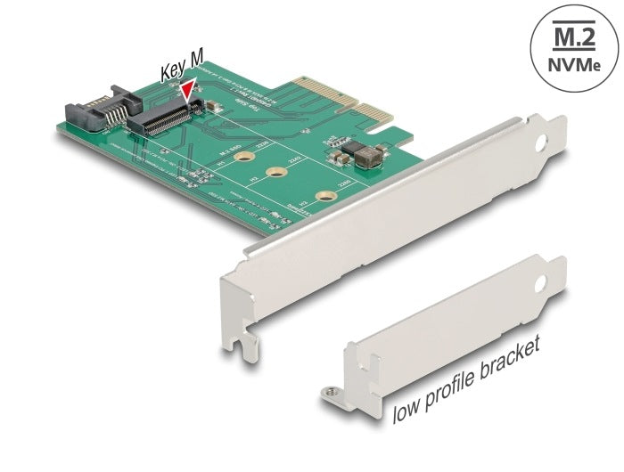 PCIe x4 to 1x NVMe M.2 Adapter Card Delock 89381
