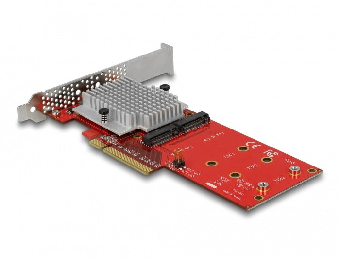 PCIe x8 2x NVMe M.2 Key M Low Profile Delock 90305 Manufacturer code Delock 90305