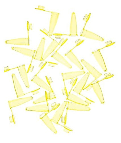 PCR TUBES 0 2ML YELLOW WITH FLAT CAP 1000PCS LABORATORY FOR HOME