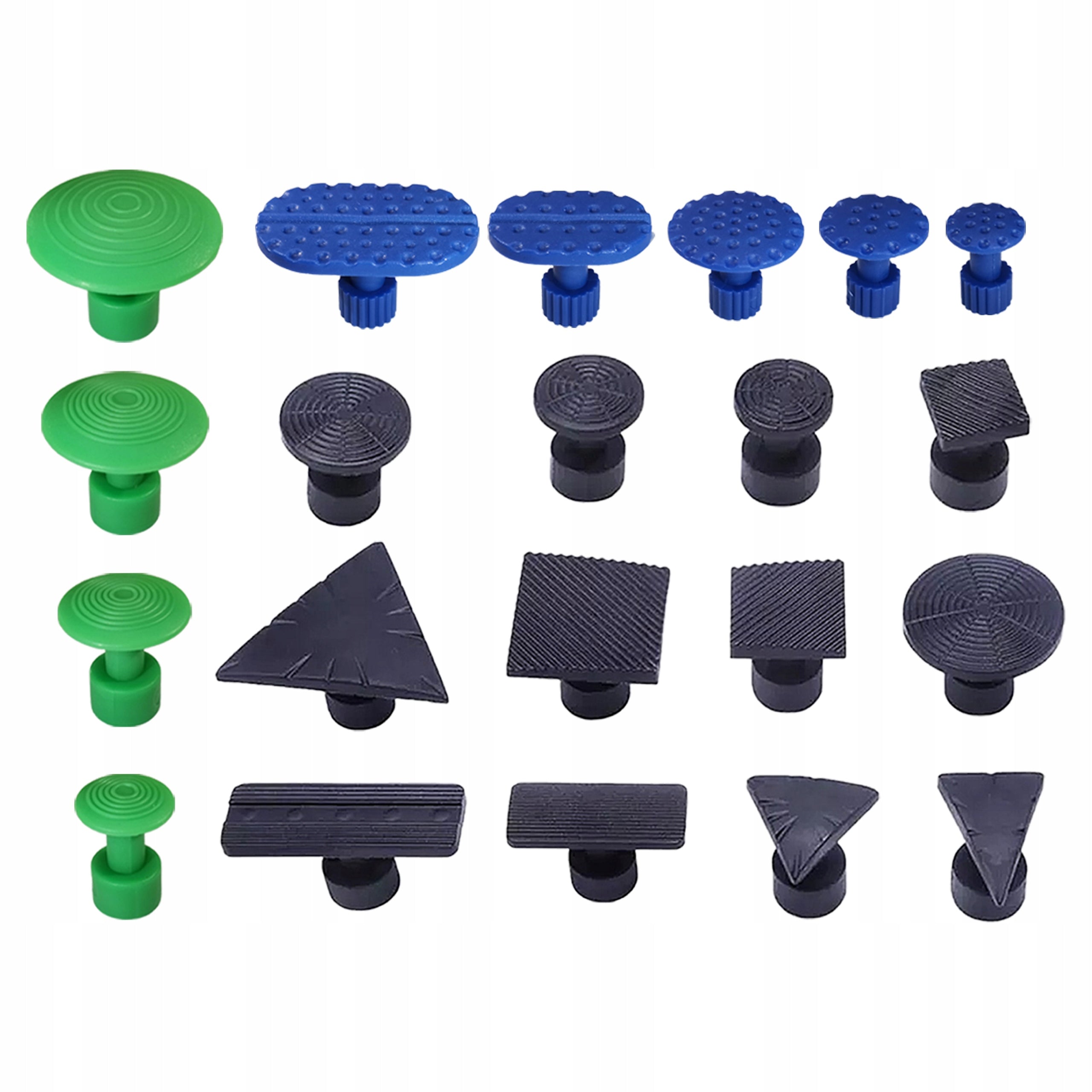 PDR Adapters Mushrooms for Body Dent Removal Tip Set 21 Pieces