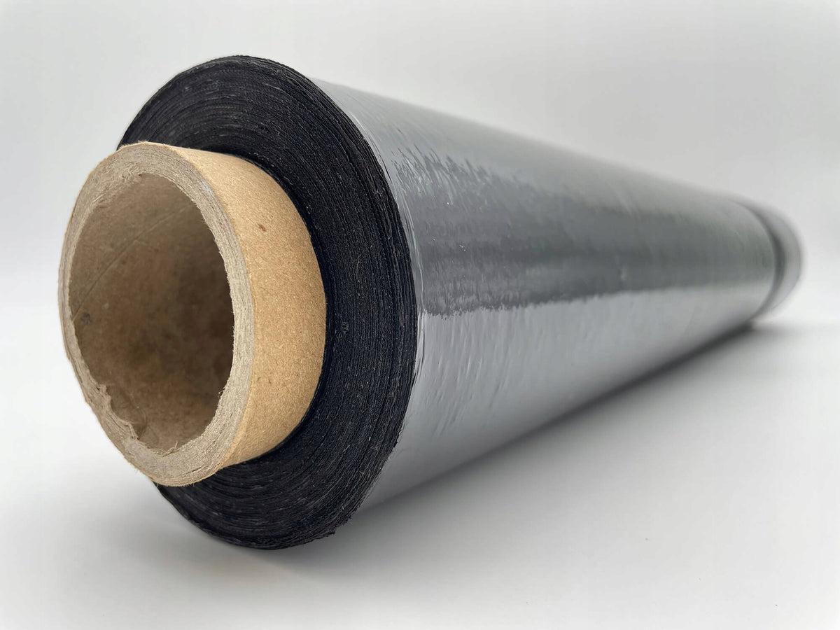 PE STRETCH FILM STRETCH 1,5kg 1,2+0,3 BLACK 23µm Packaging status original