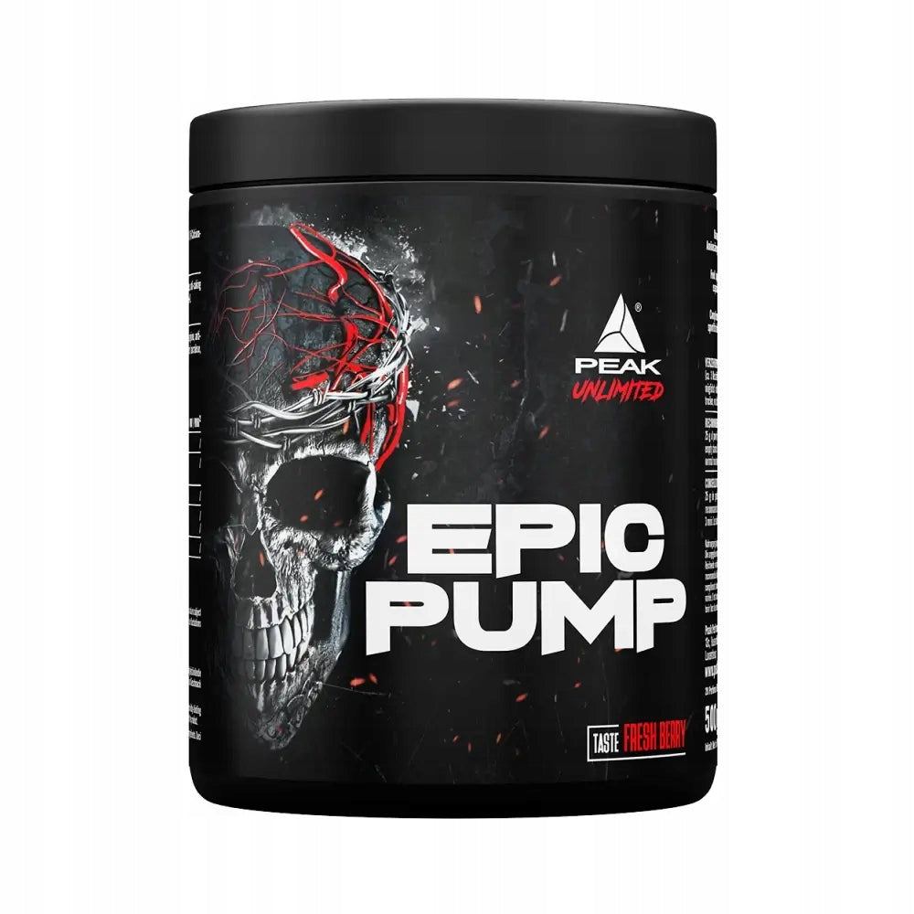 PEAK Epic Pump Energy PRE-WORKOUT WITHOUT STIMULANTS Fresh Berry
