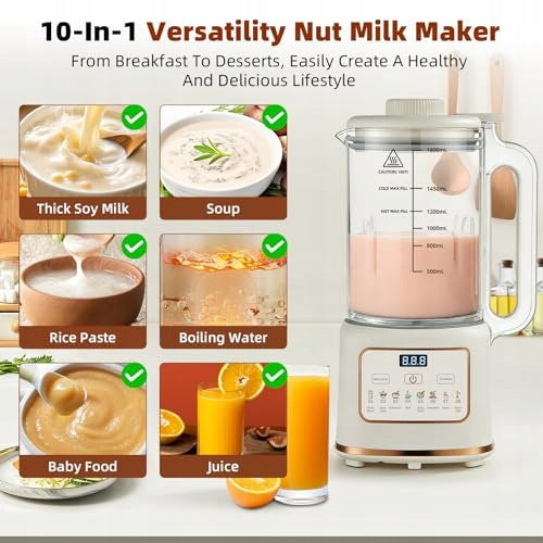 PEANUT MILK MACHINE AUTOMATIC 10IN1 PLANT MILK FAMILY Power rating 1 W