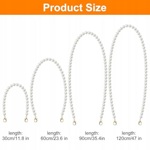 PEARL HANDBAG CHAIN SET OF 4 PIECES FOR WOMEN ELEGANT Manufacturer code Bez marki