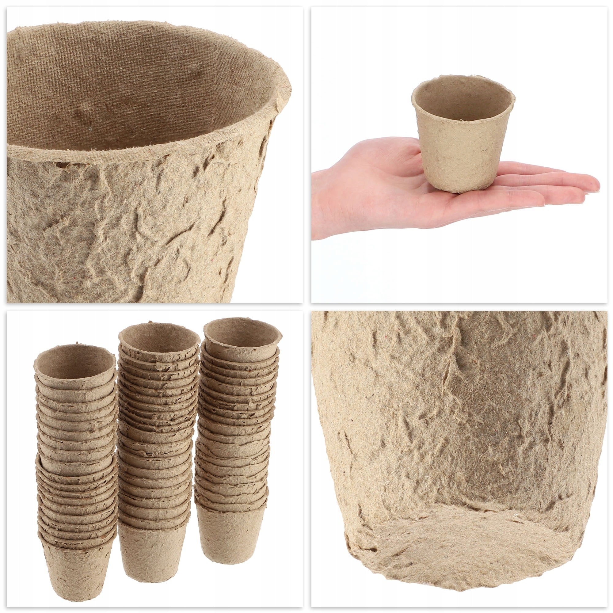 PEAT SEEDLINGS BIODEGRADABLE SEEDLINGS 6,7x6 cm 60 pcs Product height 6 cm