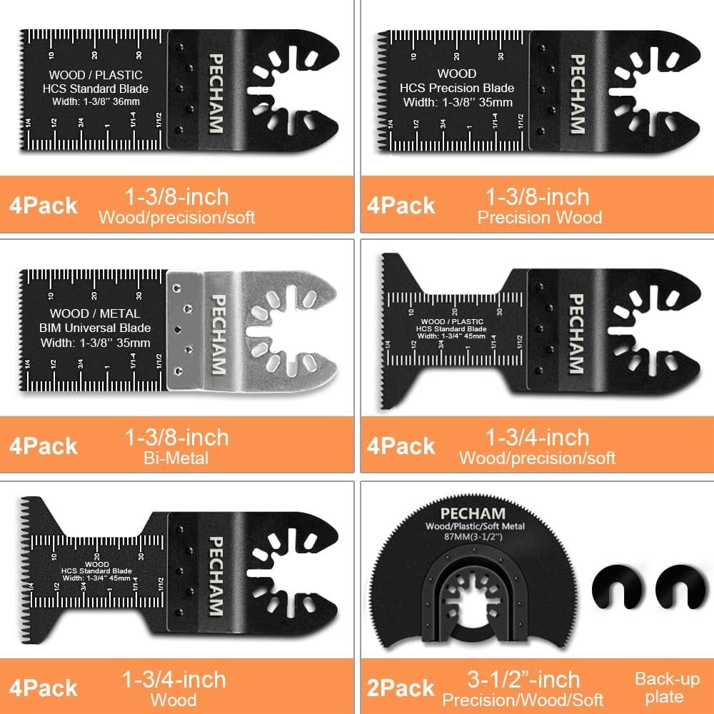 PECHAM 24 pcs oscillating saw blades Manufacturer code PECHAM