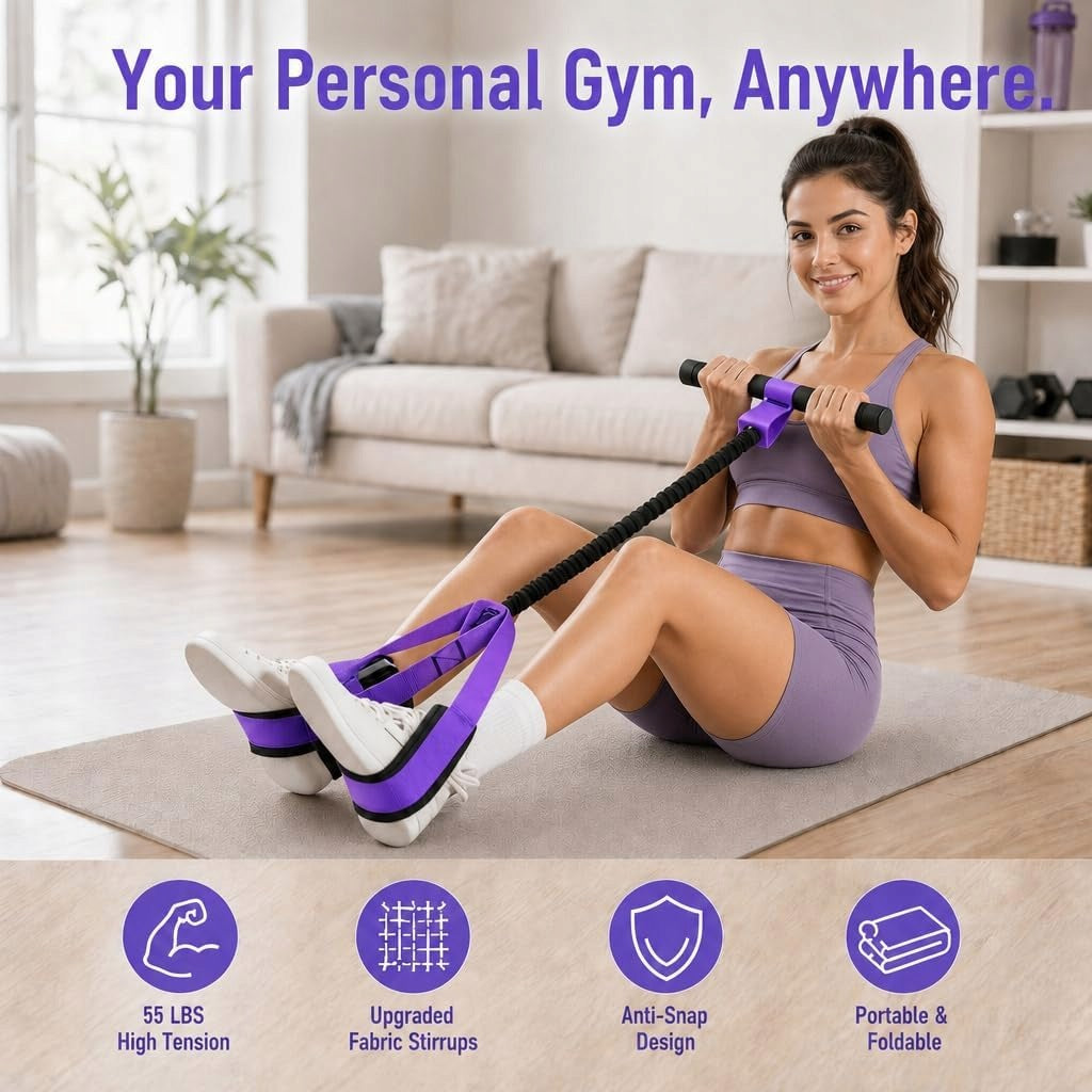 PEDAL RESISTANCE TAPE ABDOMINAL MUSCLE TRAINER ARM LEGS Brand no brand