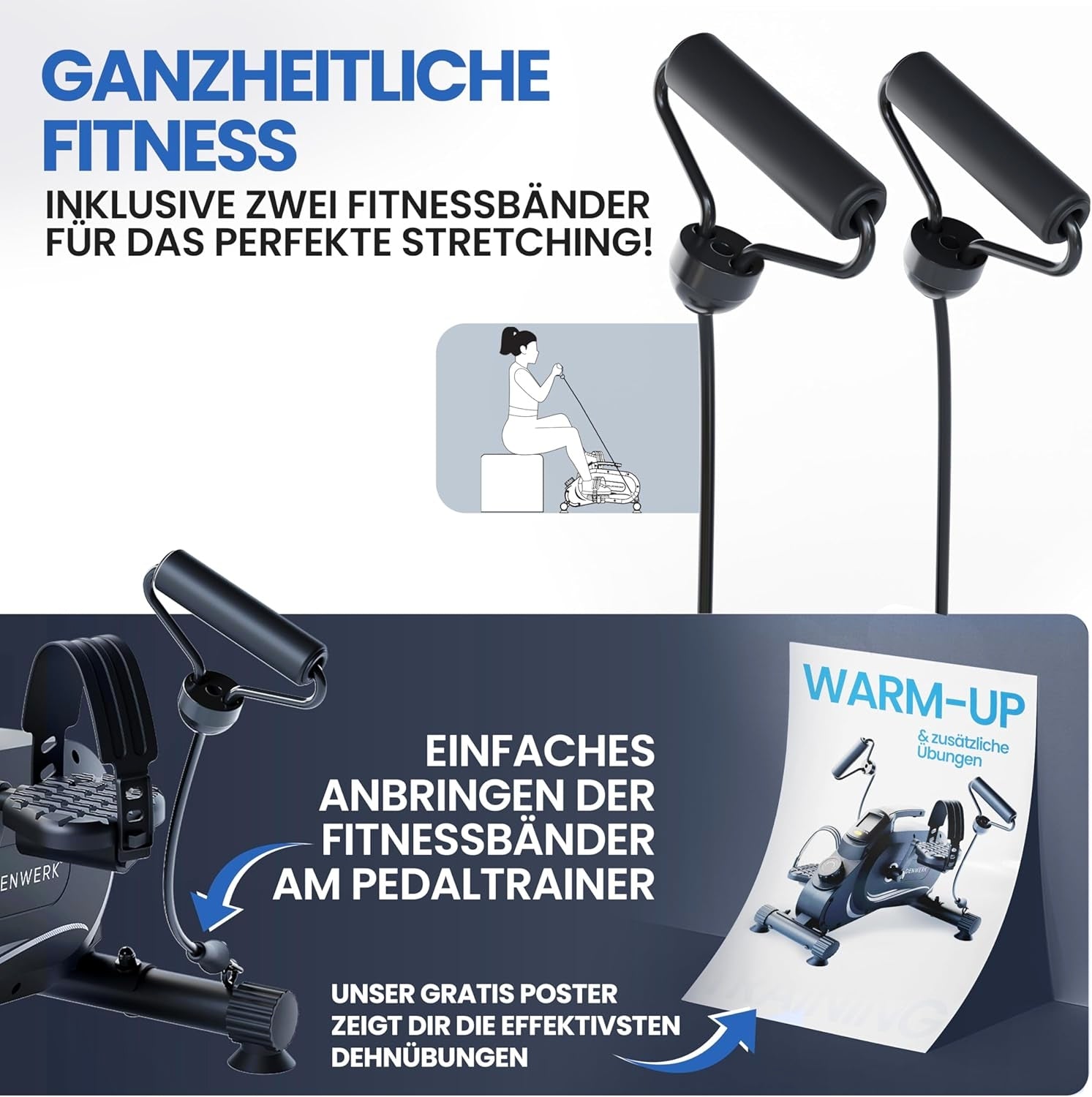PEDAL TRAINER FOR ARMS AND LEGS SILENT SECURE FASTENING BELT Kind other