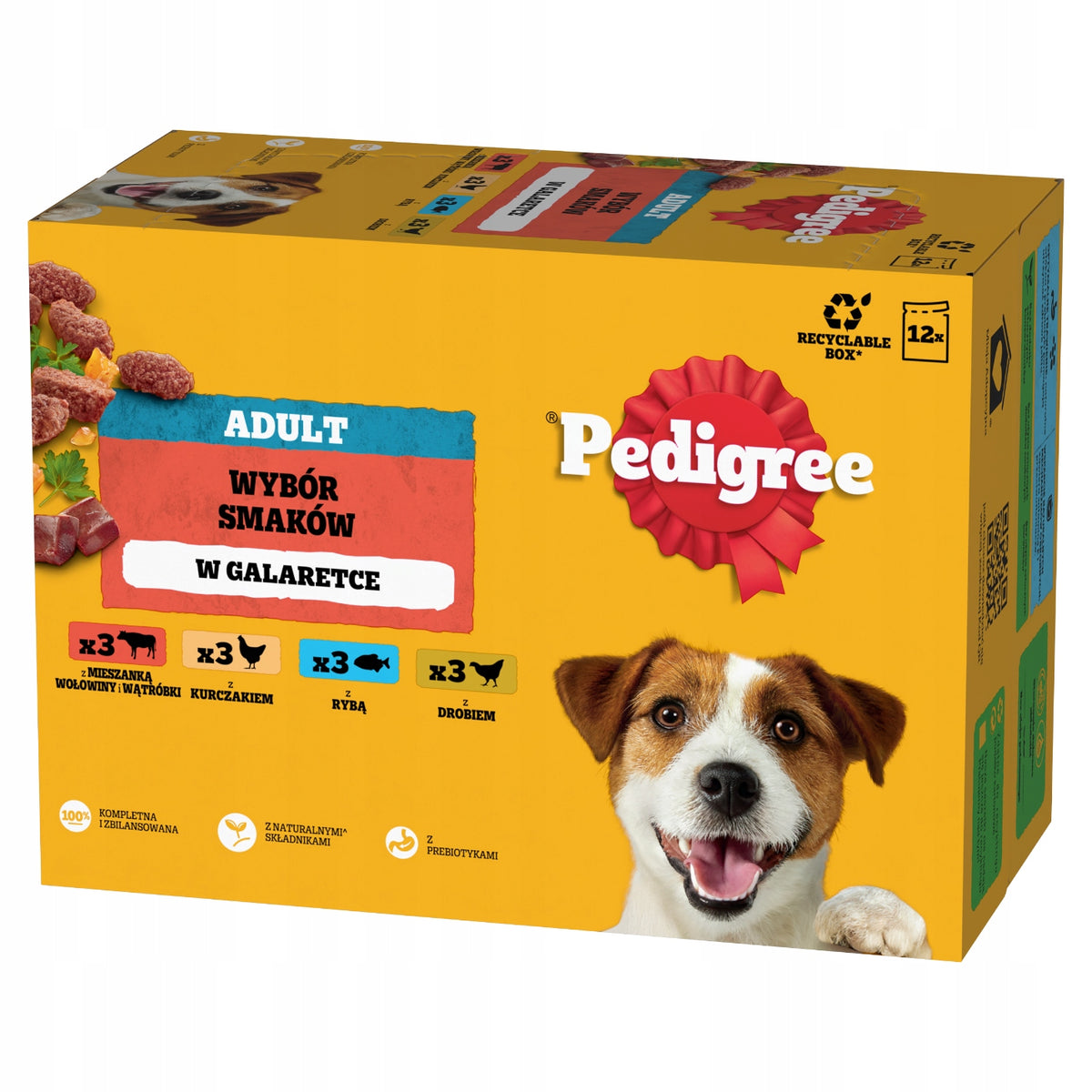 PEDIGREE ADULT FLAVOUR SELECTION ADULT DOG FOOD MIX 12 x 100 G