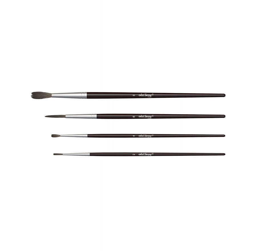 Pinselset, ErichKrause, Ponyhaar Nr. 2, 4, 6, 8 