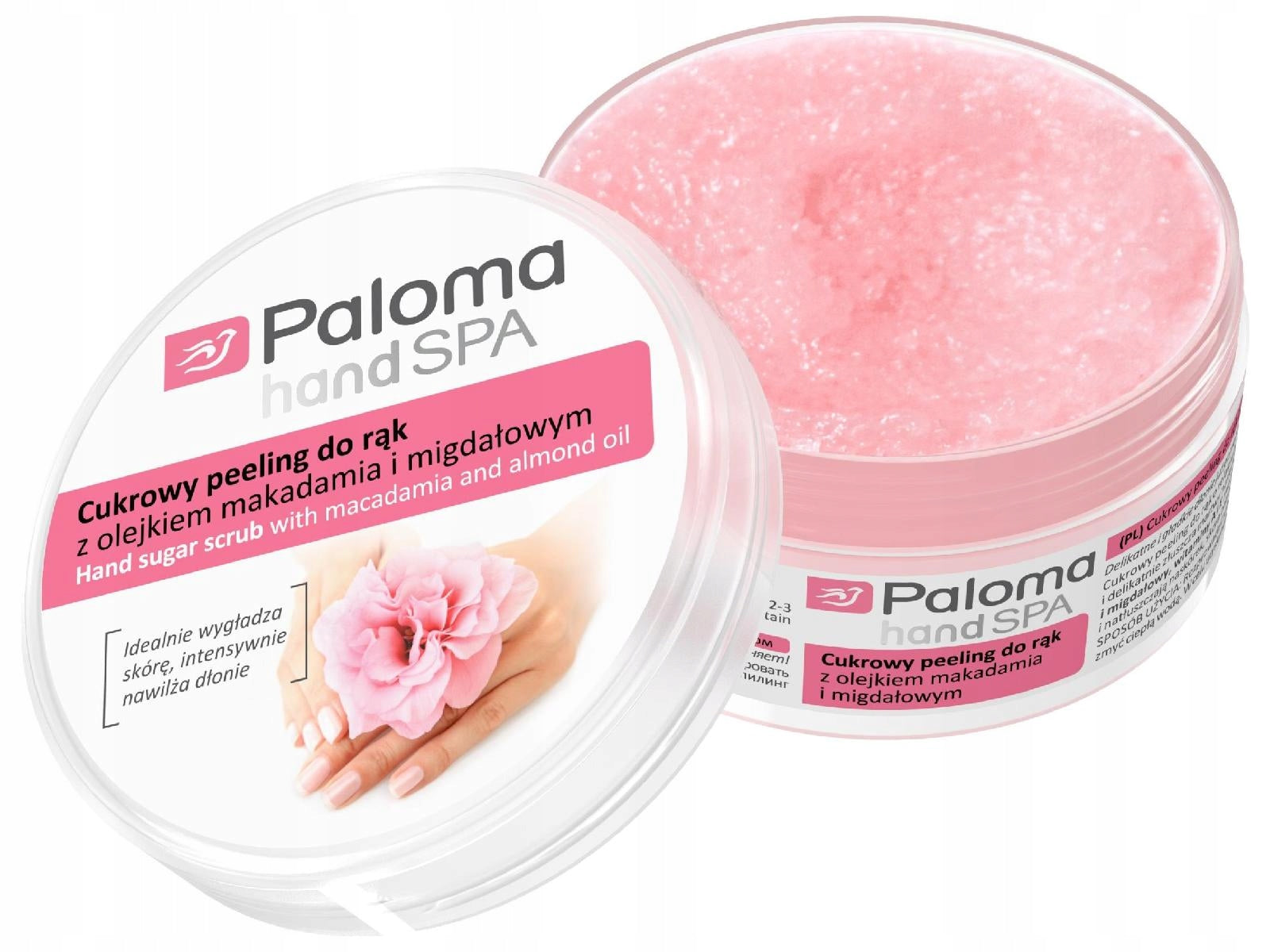 Zucker-Handpeeling mit Macadamia- und Mandelöl Paloma 125 ml 