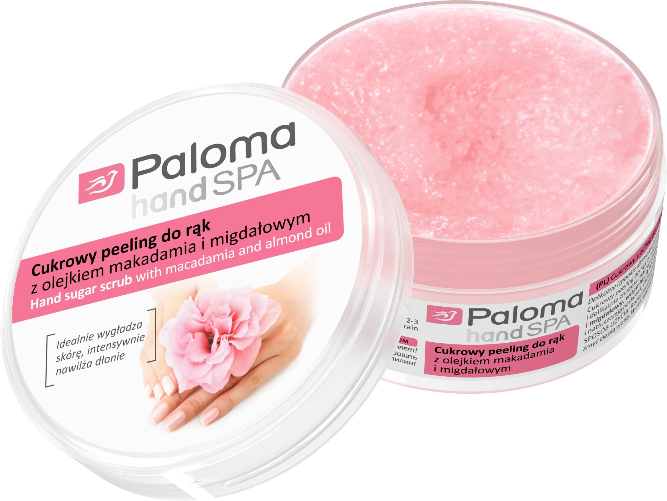 Zucker-Handpeeling mit Macadamia- und Mandelöl Paloma 125 ml 
