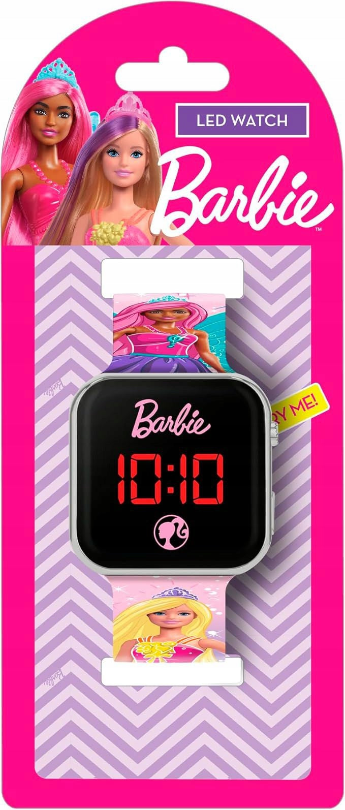 PEERS HARDY - BARBIE MULTICOLOURED STRAP LED WATCH Packaging status original