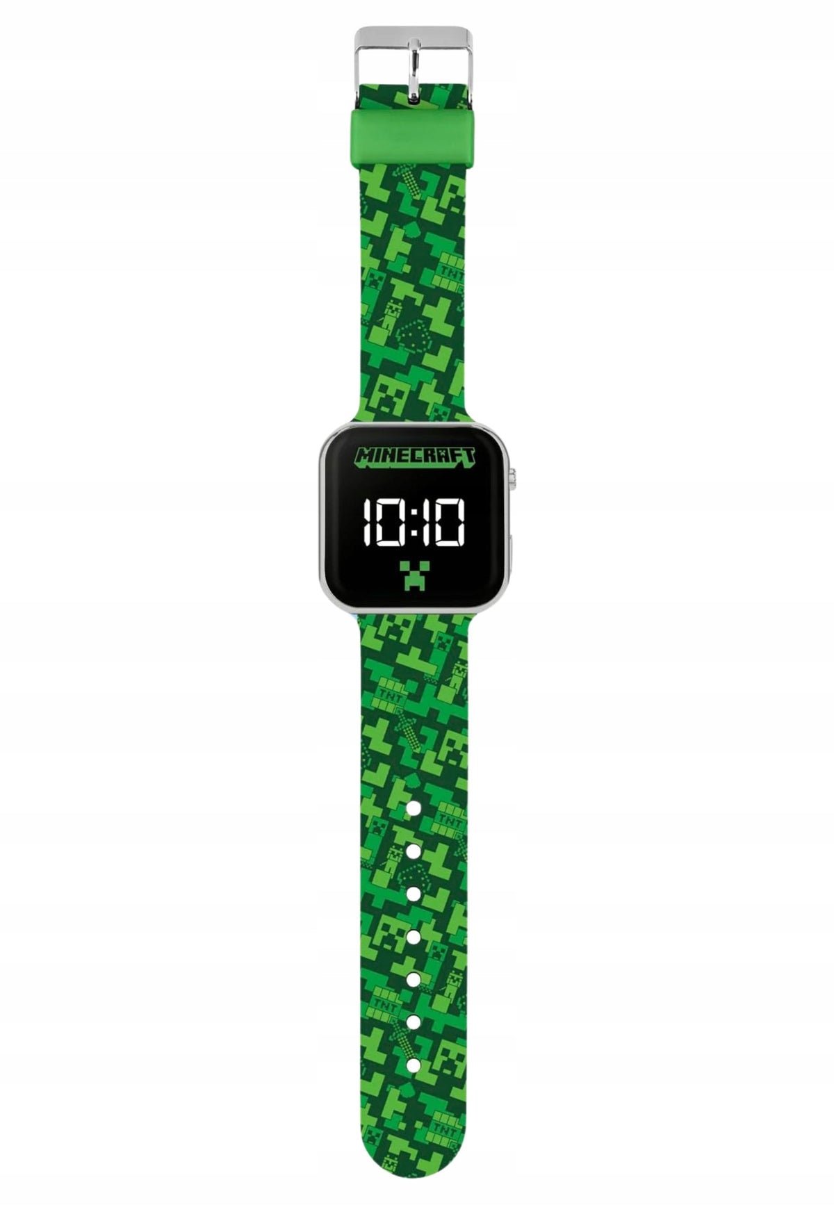 PEERS HARDY - MINECRAFT PRINTED LED WATCH (GREEN STRAP) Brand Disney