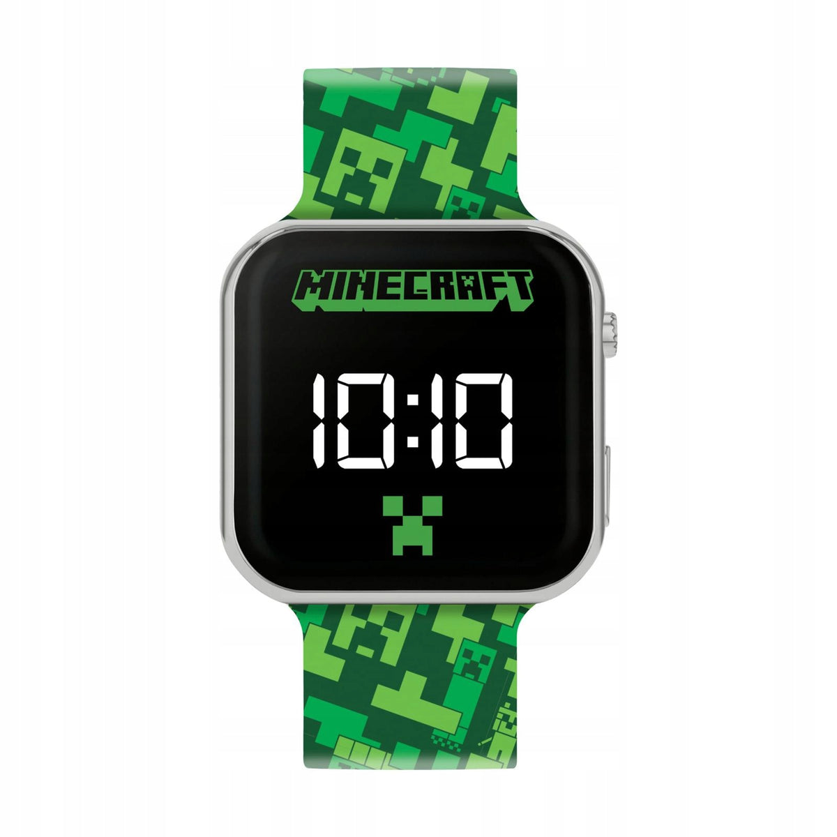 PEERS HARDY - MINECRAFT PRINTED LED WATCH (GREEN STRAP)