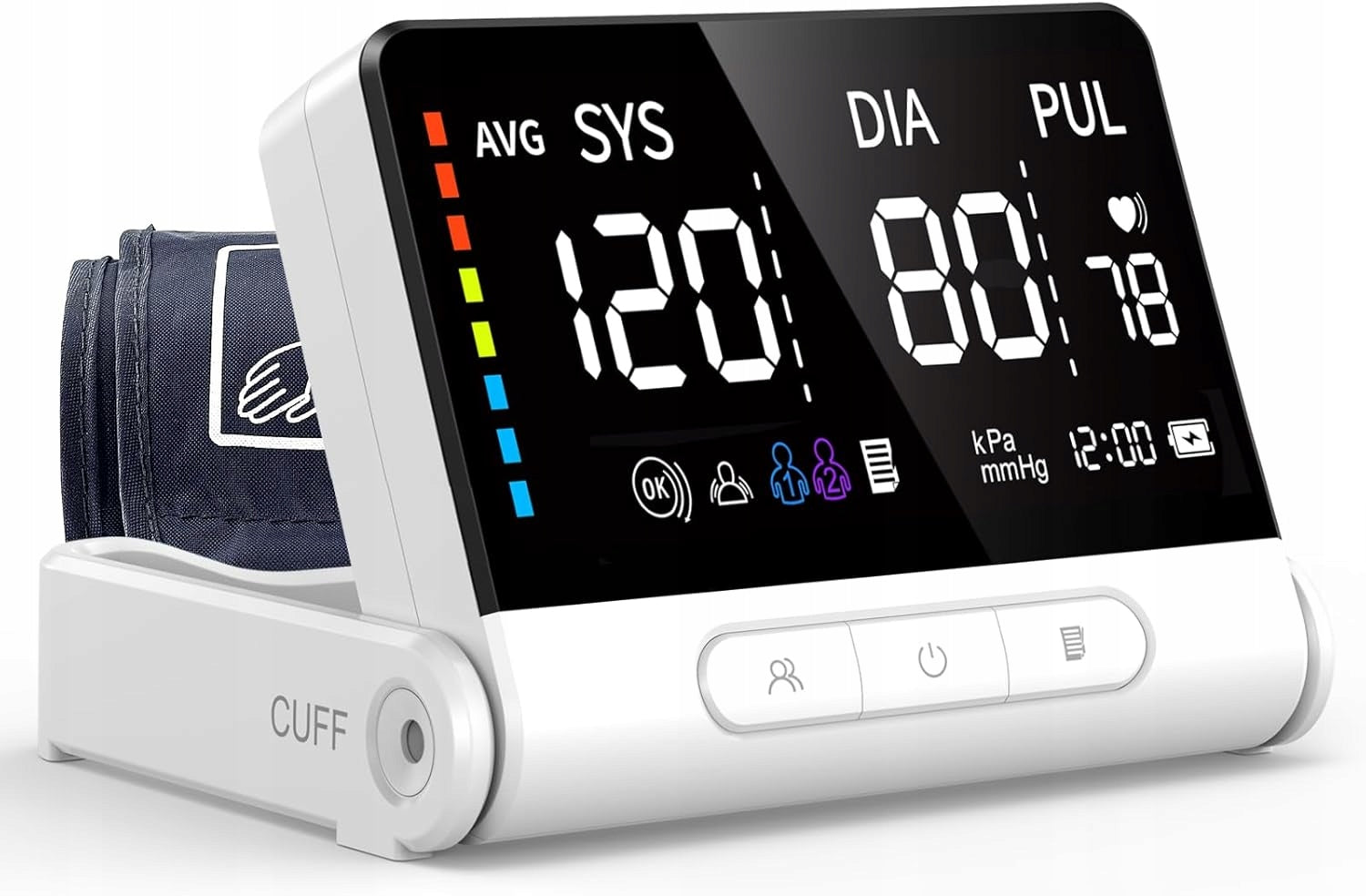 PEKYO AOJ-30D Shoulder blood pressure monitor, 2x99 records, cuff 22-42 cm