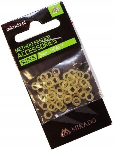 PELLET ERASERS 3mm TRANSPARENT HEAVY MIKADO 50pcs