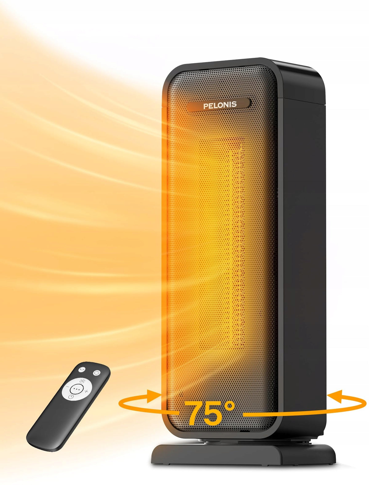 PELONIS 2000W Energy Efficient Portable Ceramic Heater with Thermostat