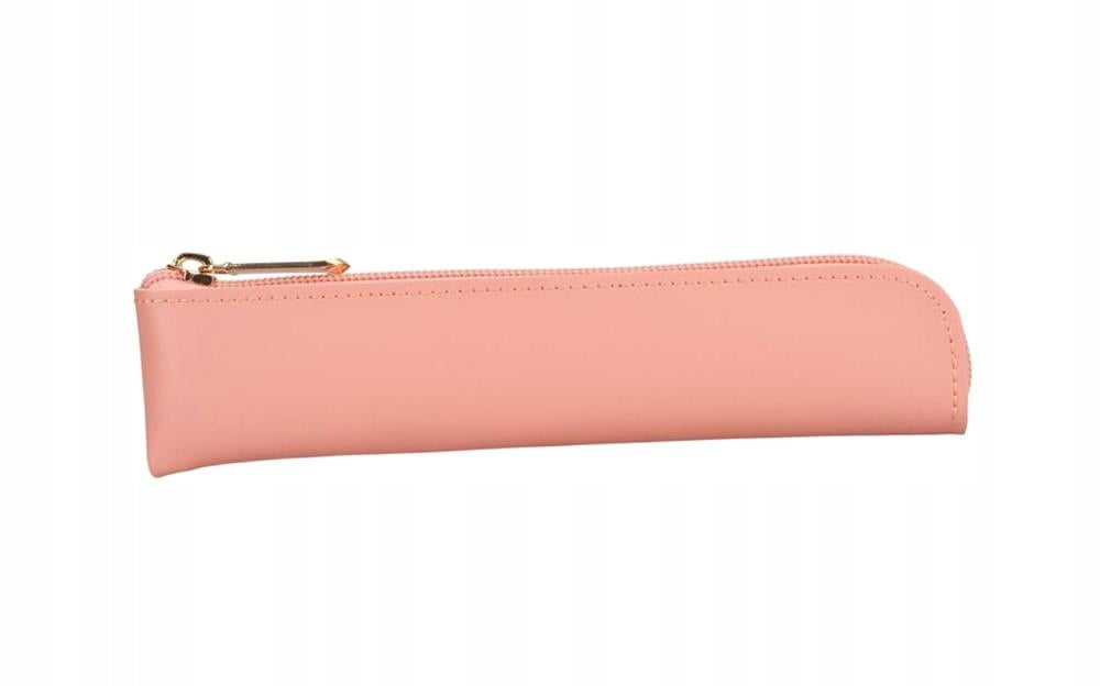 PEN CASE WITH ZIPPER PINK